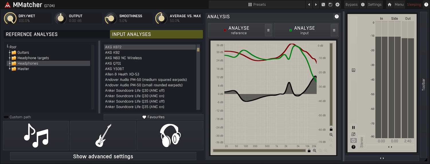 Melda Productions MMatcher GUI 1