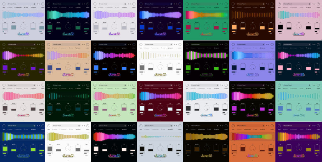 Musik Hack -Sweet EQ - GUI Color Grid