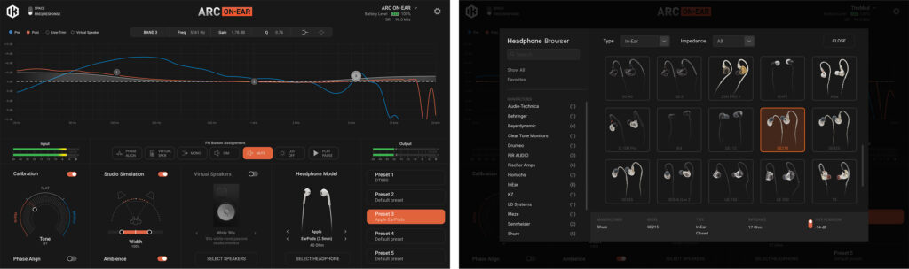 ARC On Ear 1.5 - GUI