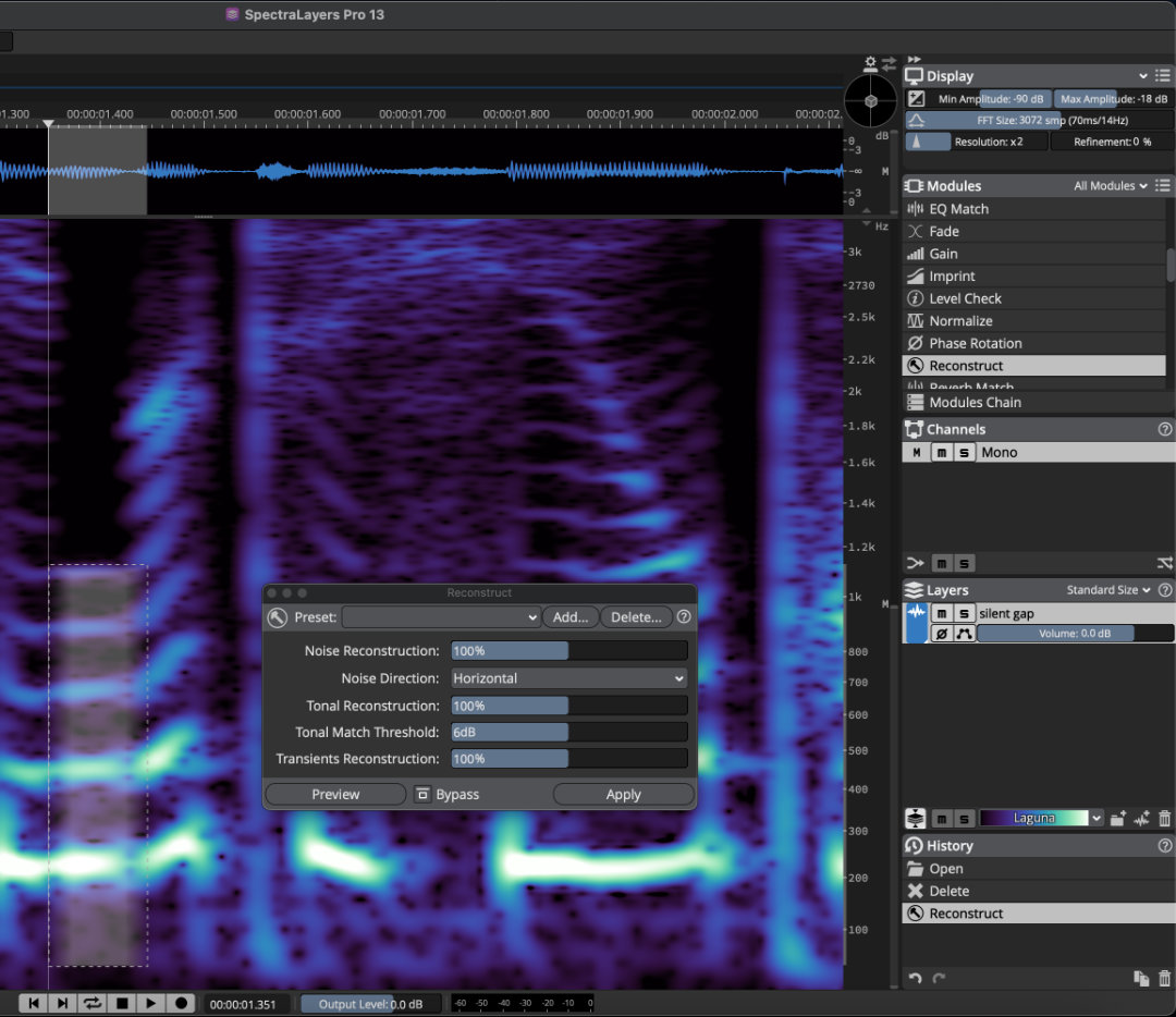 SpectralLayers 13 - Reconstruct ReSynthesis