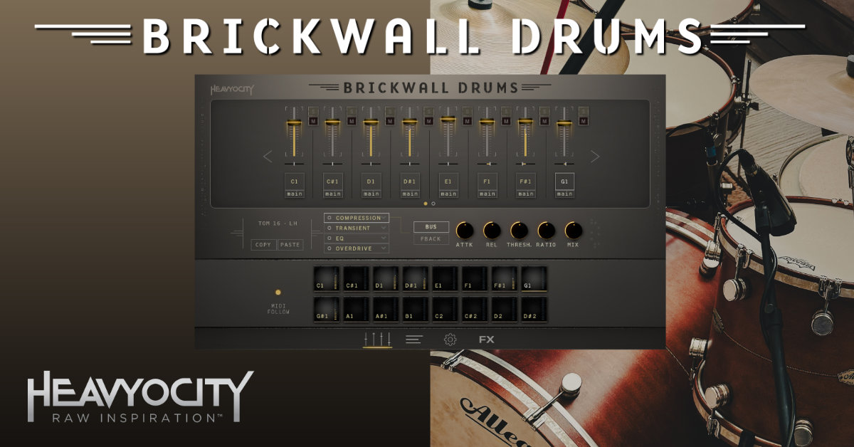 Heavyocity - Brickwall Drums - Featured