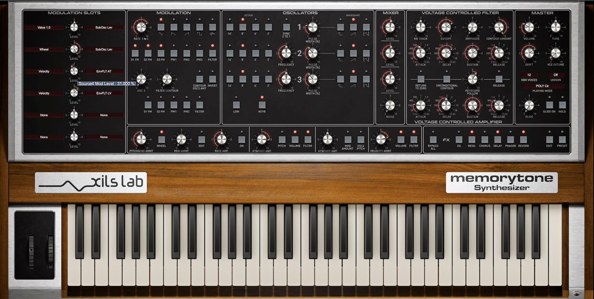Xils Lab - Memorytone - GUI